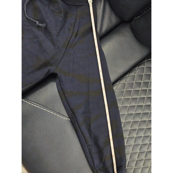 Cotton Emporium Size XS Blue & Black Camo Hooded Pullover Long Sleeve Shirt - Picture 8 of 9